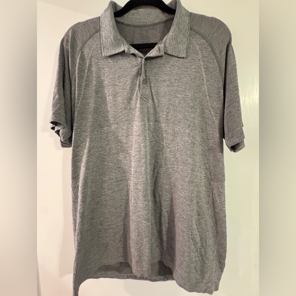 Lululemon Metal Vent Tech Gray Polo Shirt